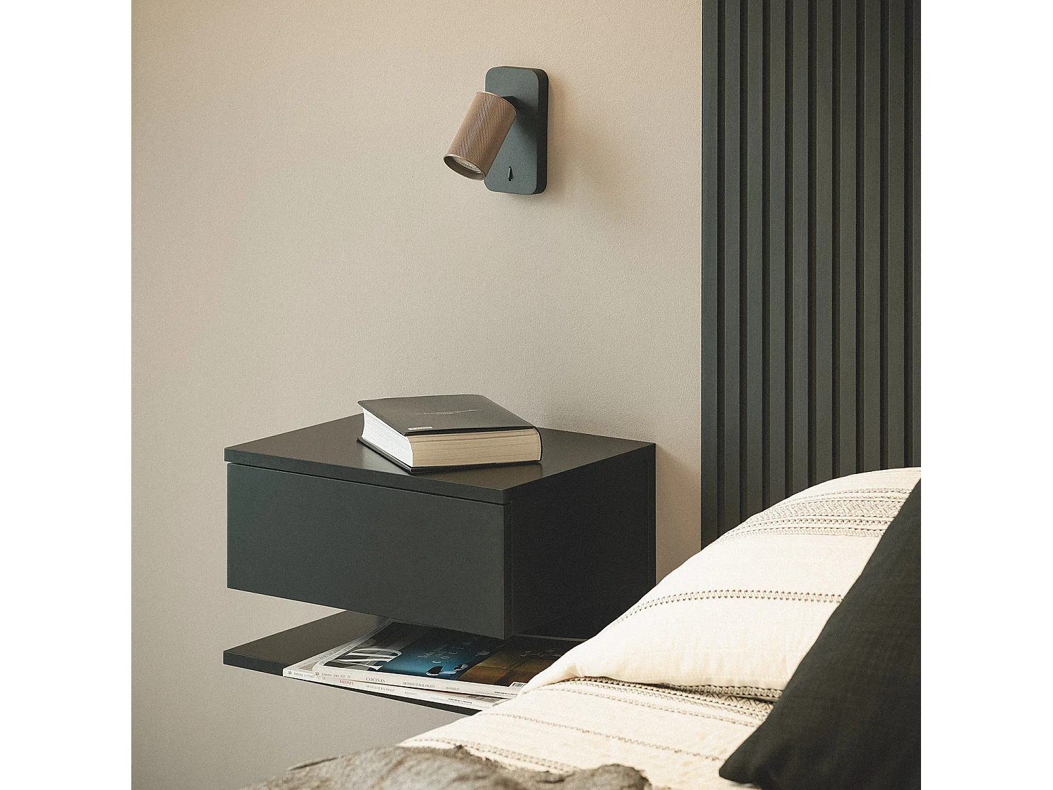 Applique Murale Aluminium Breixo Bronze