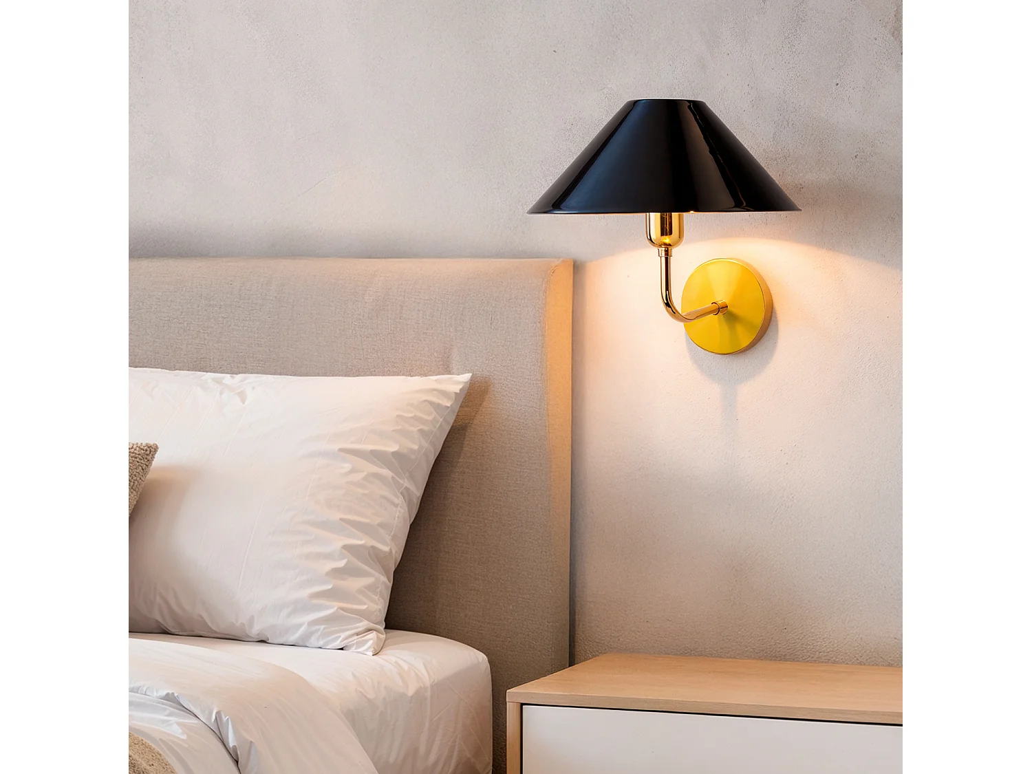 Lampe Murale Métal Brijesh Jaune