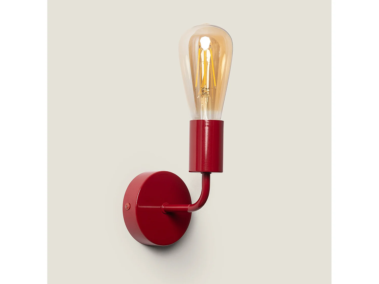 Lampe Murale Métal Jayso Rouge