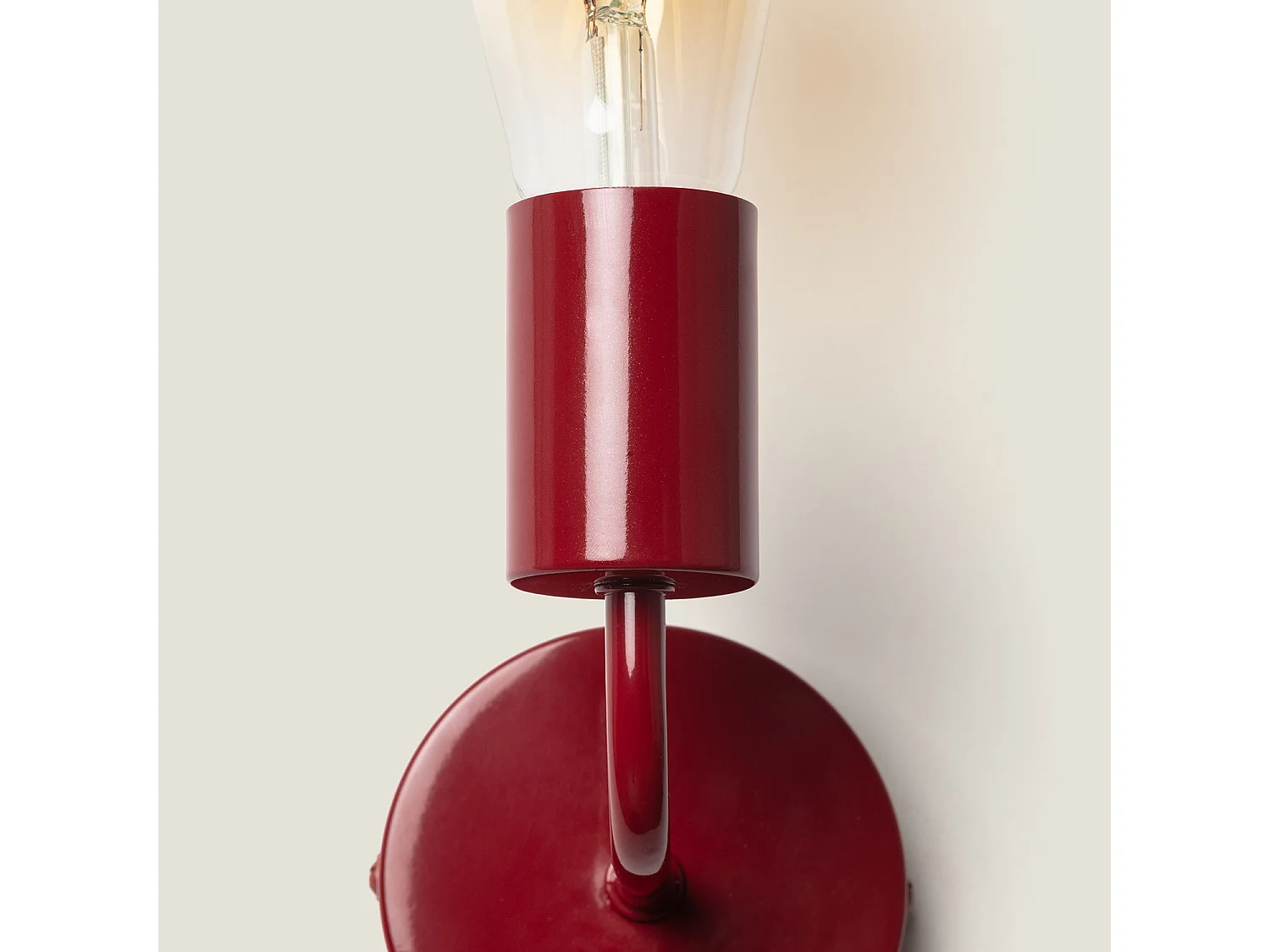Lampe Murale Métal Jayso Rouge
