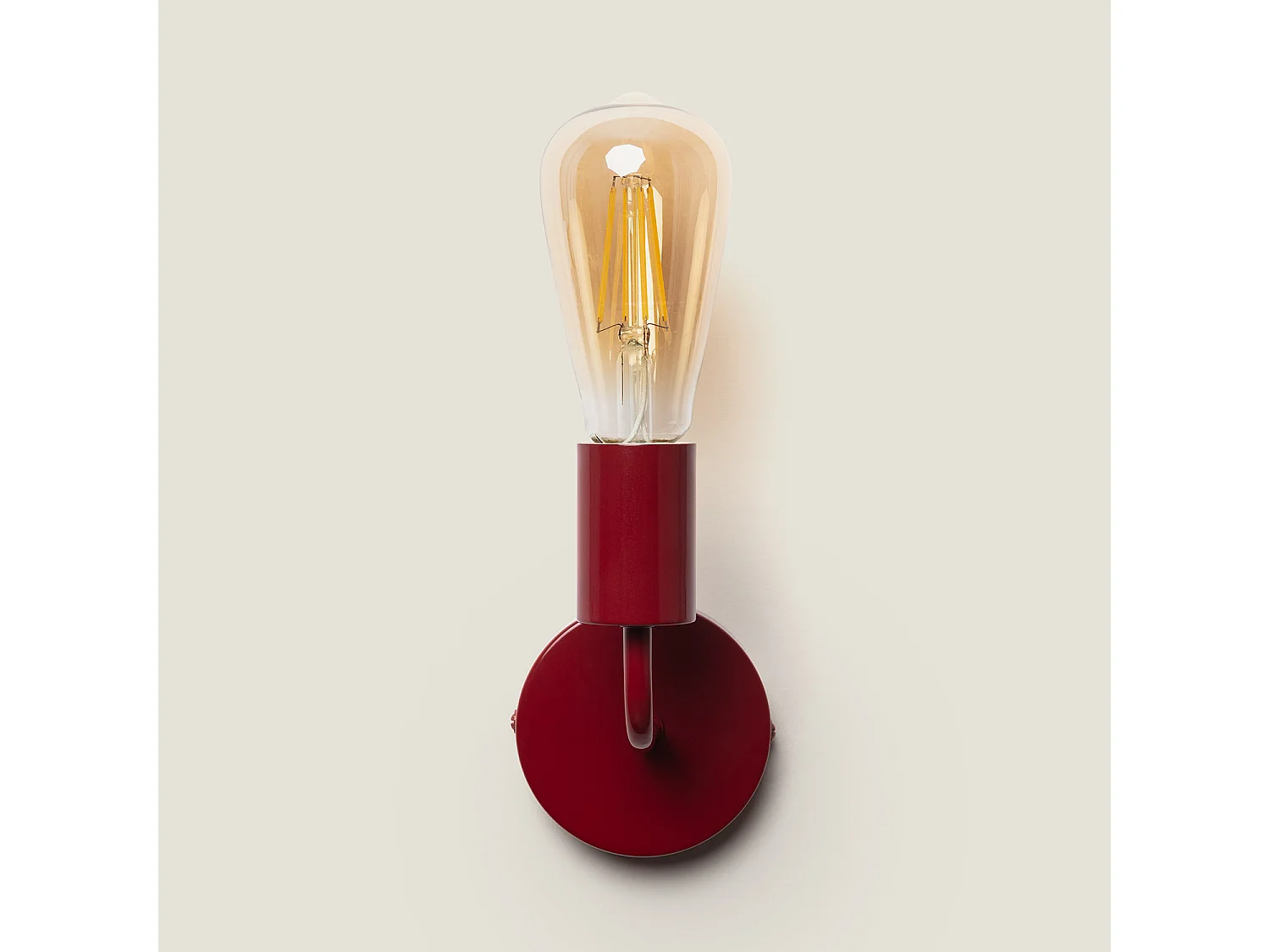 Lampe Murale Métal Jayso Rouge