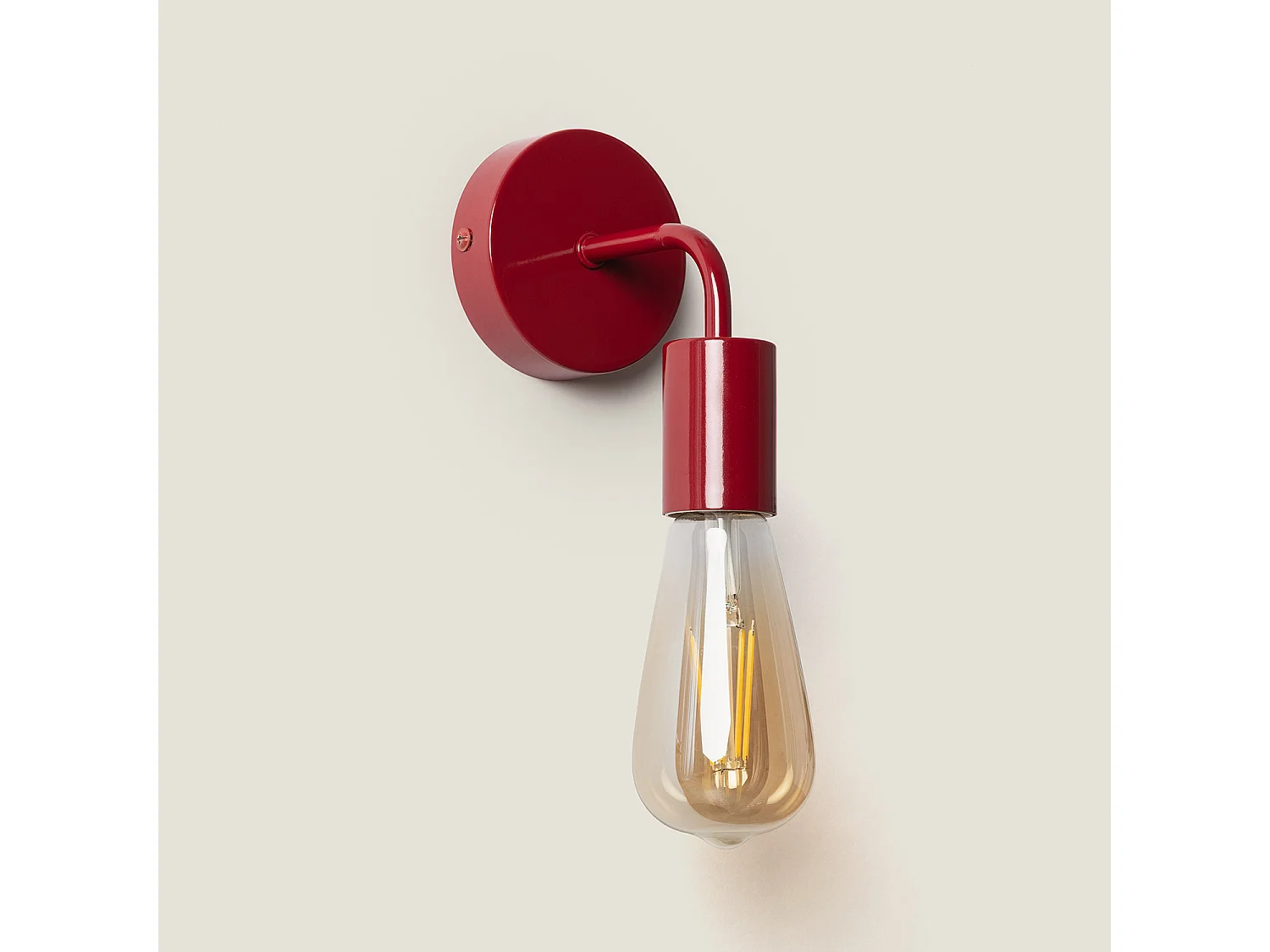 Lampe Murale Métal Jayso Rouge