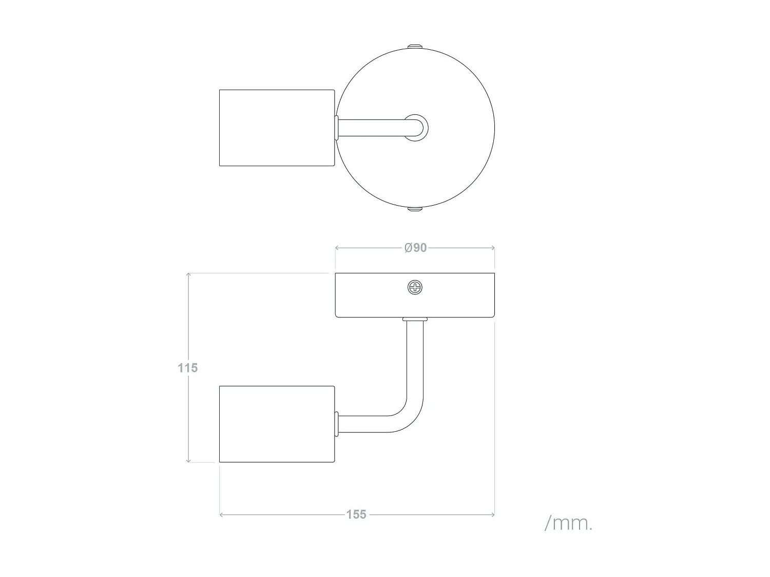 Lampe Murale Métal Jayso Rouge