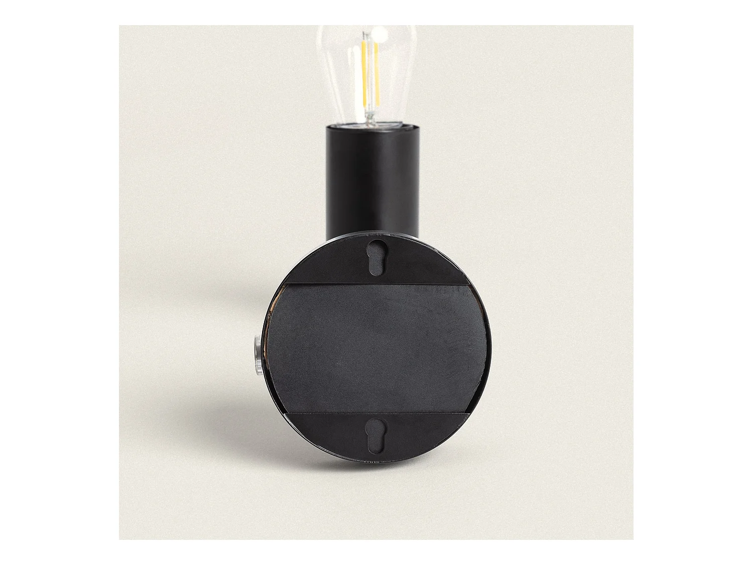 Lampe Murale en Métal Jayso avec Batterie USB Rechargeable Noir