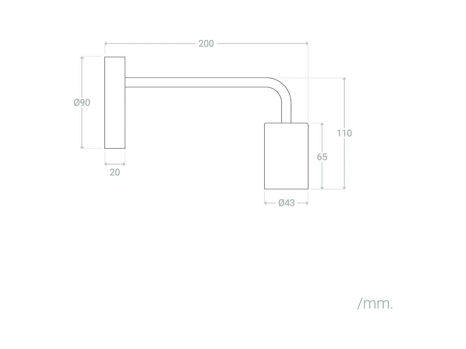 Lampe Murale en Métal Jayso avec Batterie USB Rechargeable Noir