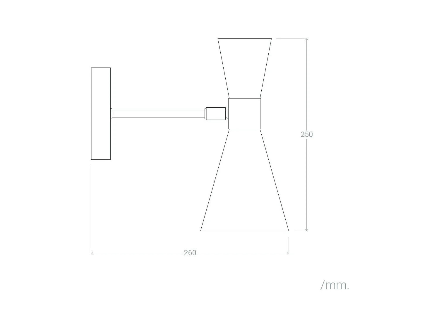 Lampada da Parete Jigger Azzurro
