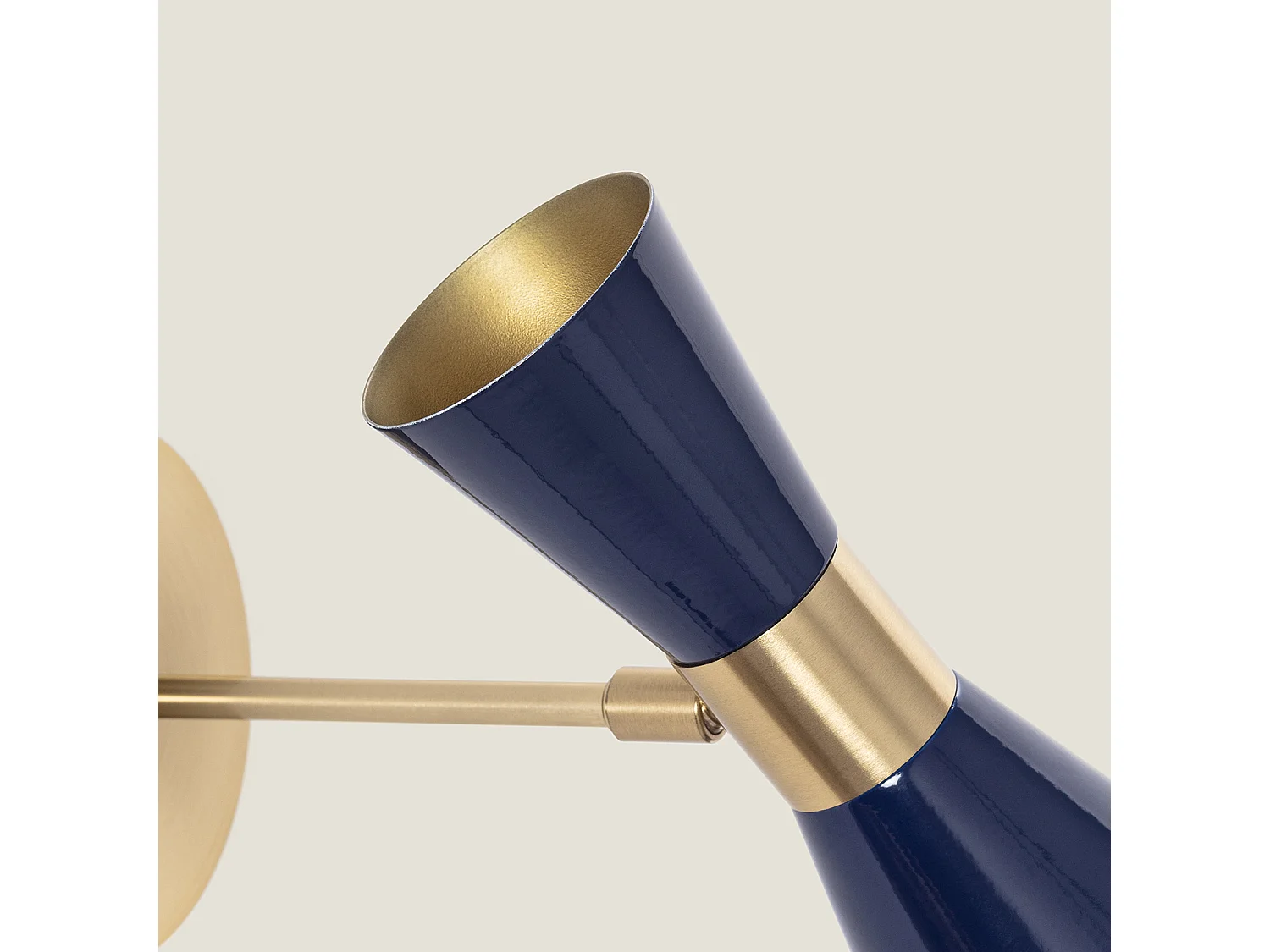 Lampe Murale Métal Jigger Orientable Bleu