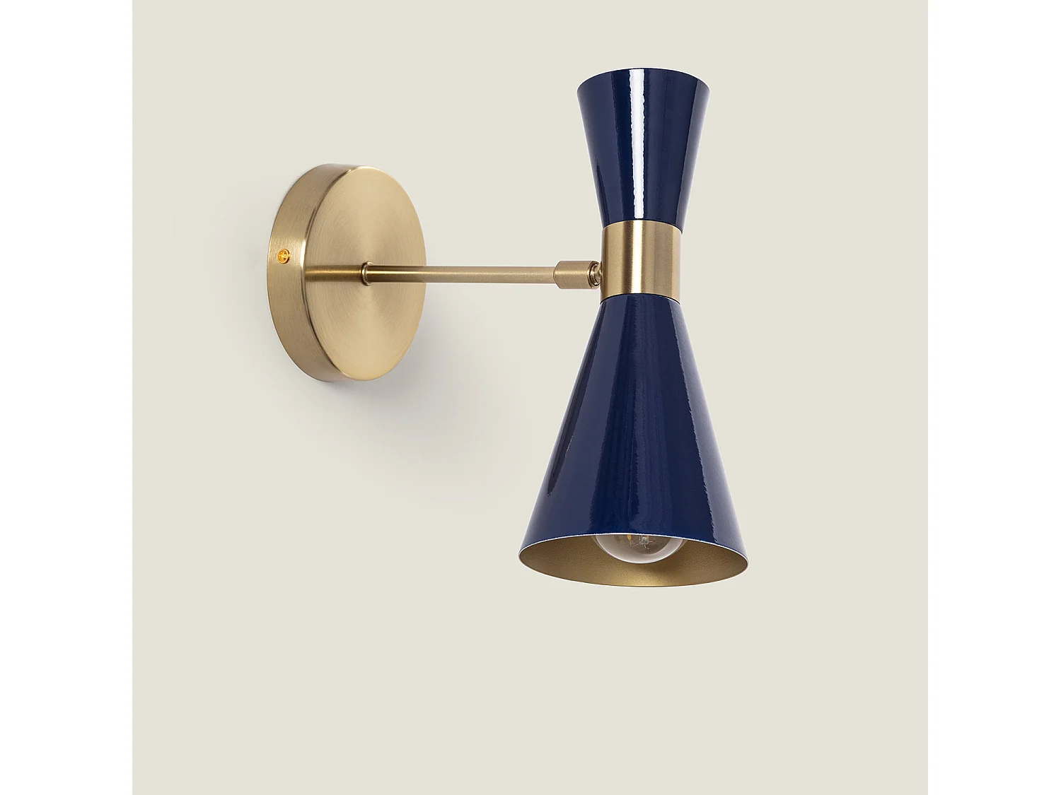 Lampe Murale Métal Jigger Orientable Bleu
