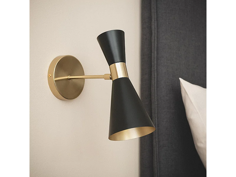 Lampe Murale Métal Jigger Orientable Bleu