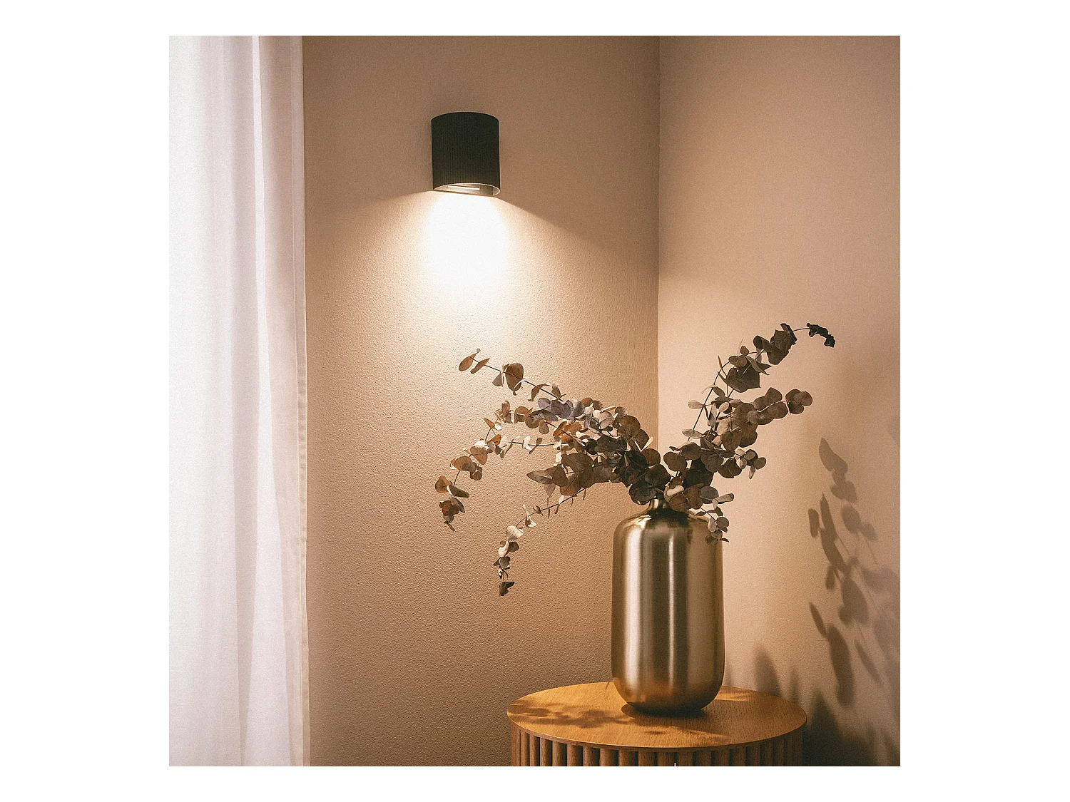 Applique da Parete Alluminio Aritz Nero