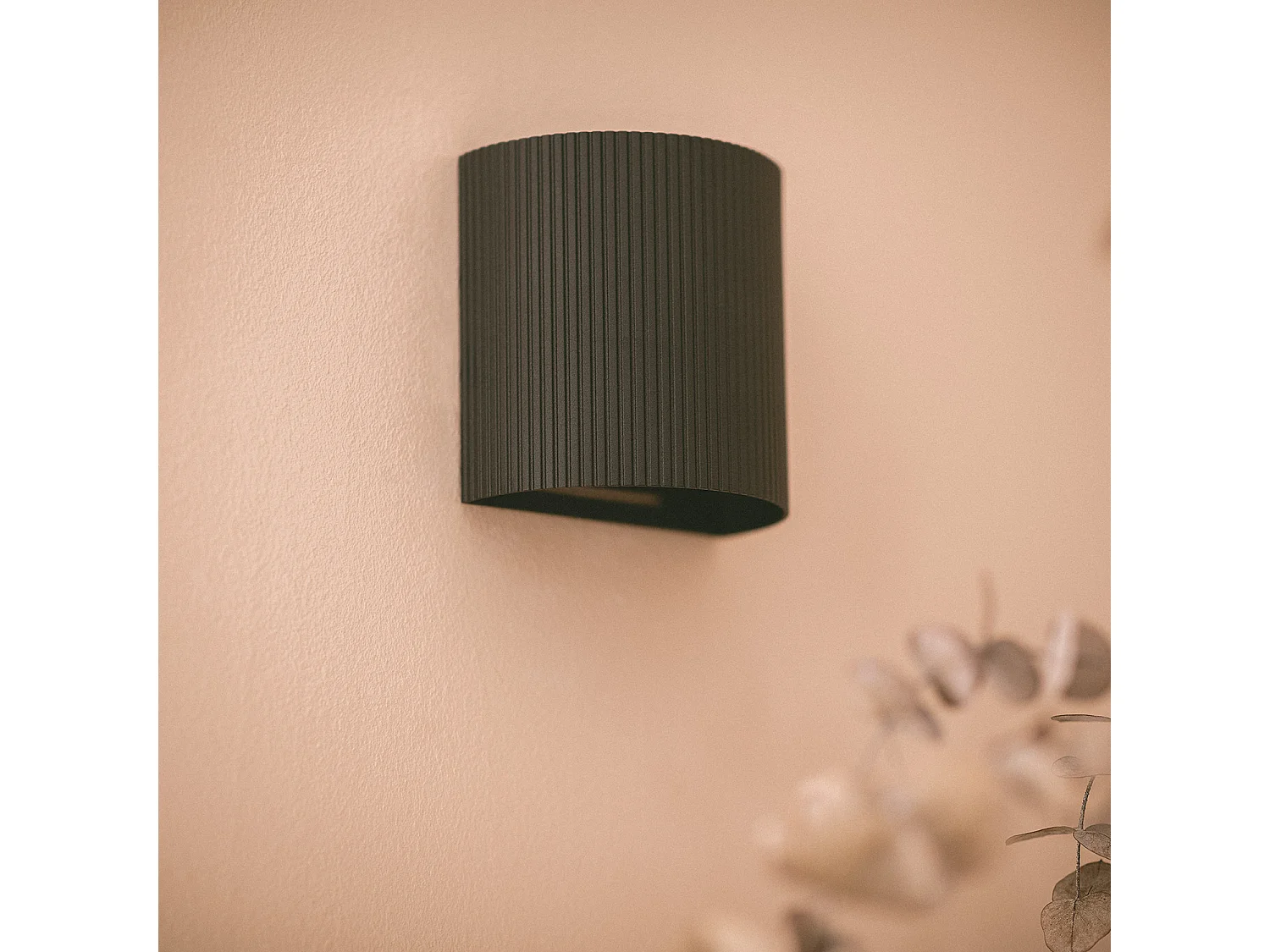 Applique Murale Aluminium Aritz Noir