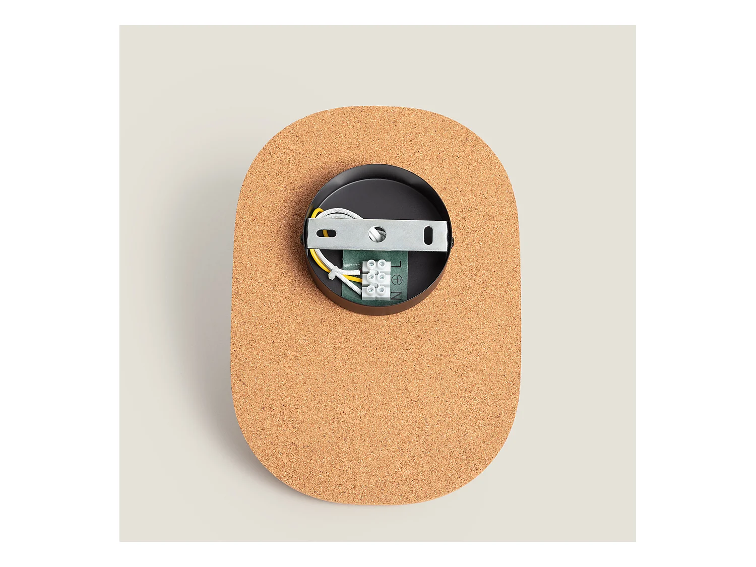 Lampe Murale Métal et Liège Leshna Naturel