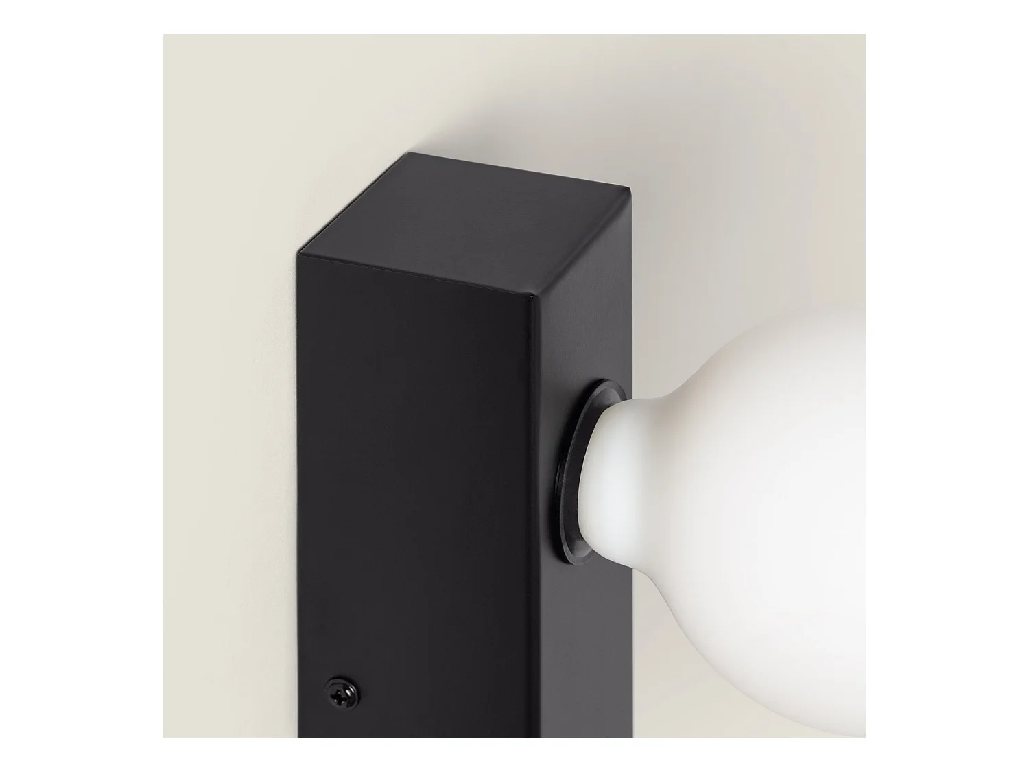 Lampada da Parete Bagno Metallo Aizkra Nero