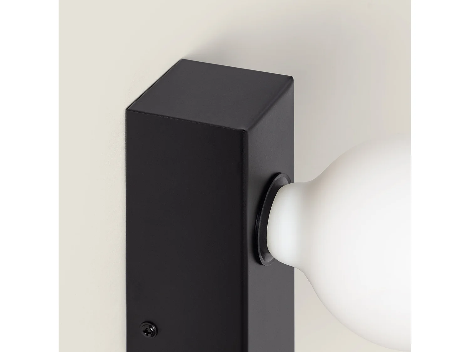 Lampe Murale Salle de Bain Métal Aizkra Noir