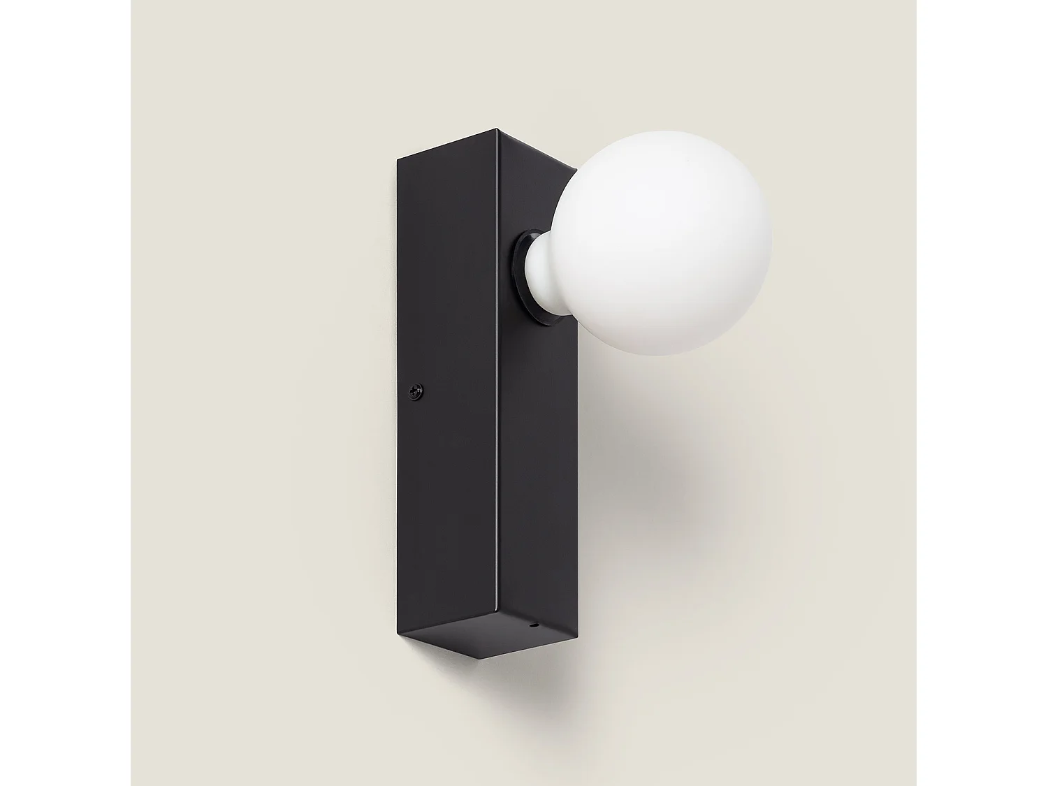 Lampada da Parete Bagno Metallo Aizkra Nero