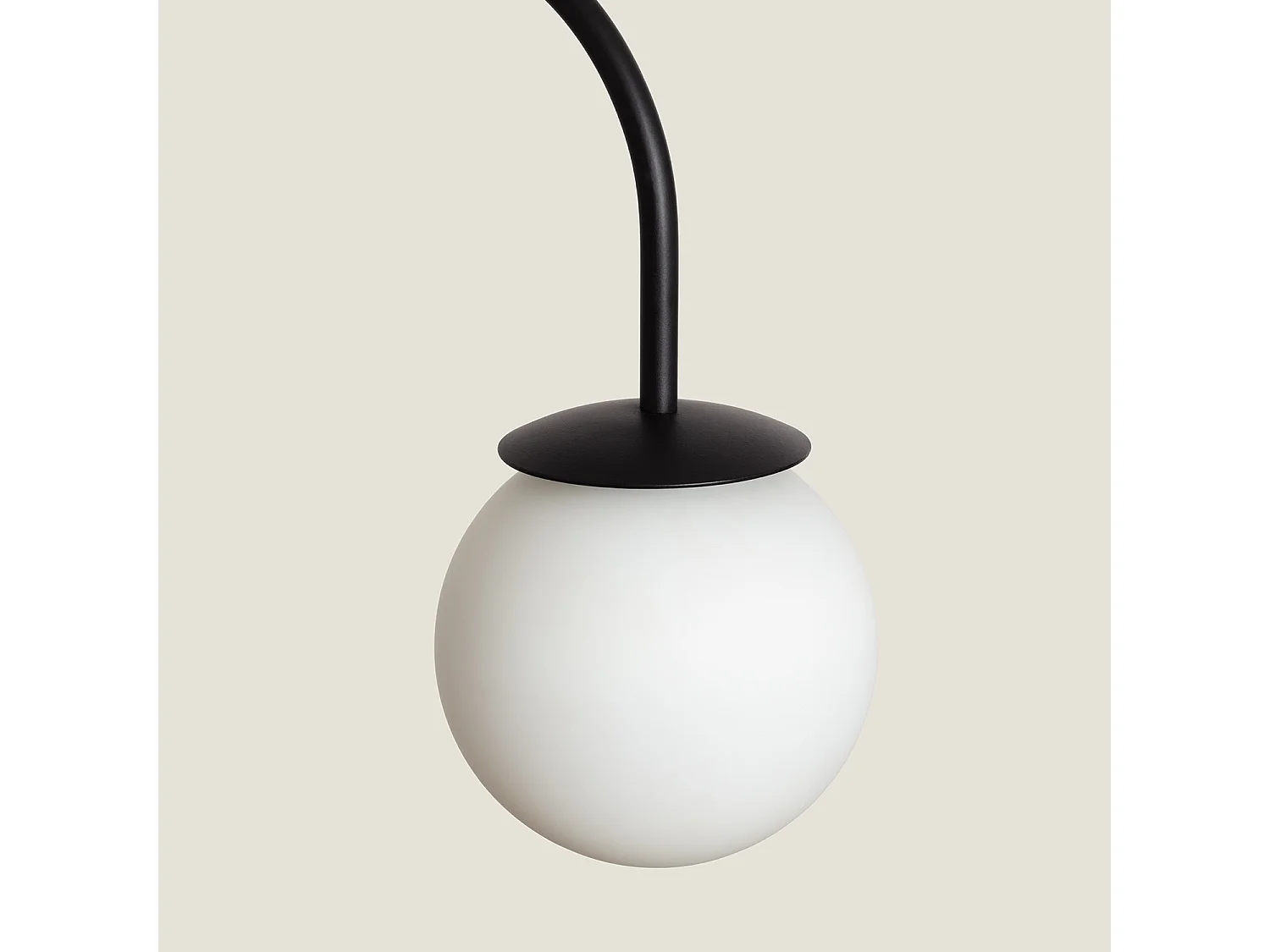 Lámpara de Techo Metal y Traventino Bradwall Negro