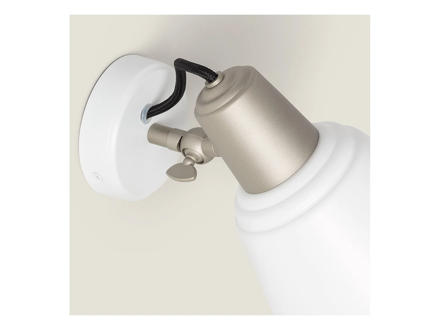 Lampe Murale Salle de Bain Métal Birzay Blanc