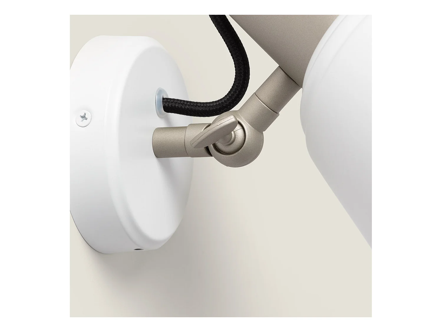 Lampe Murale Salle de Bain Métal Birzay Blanc