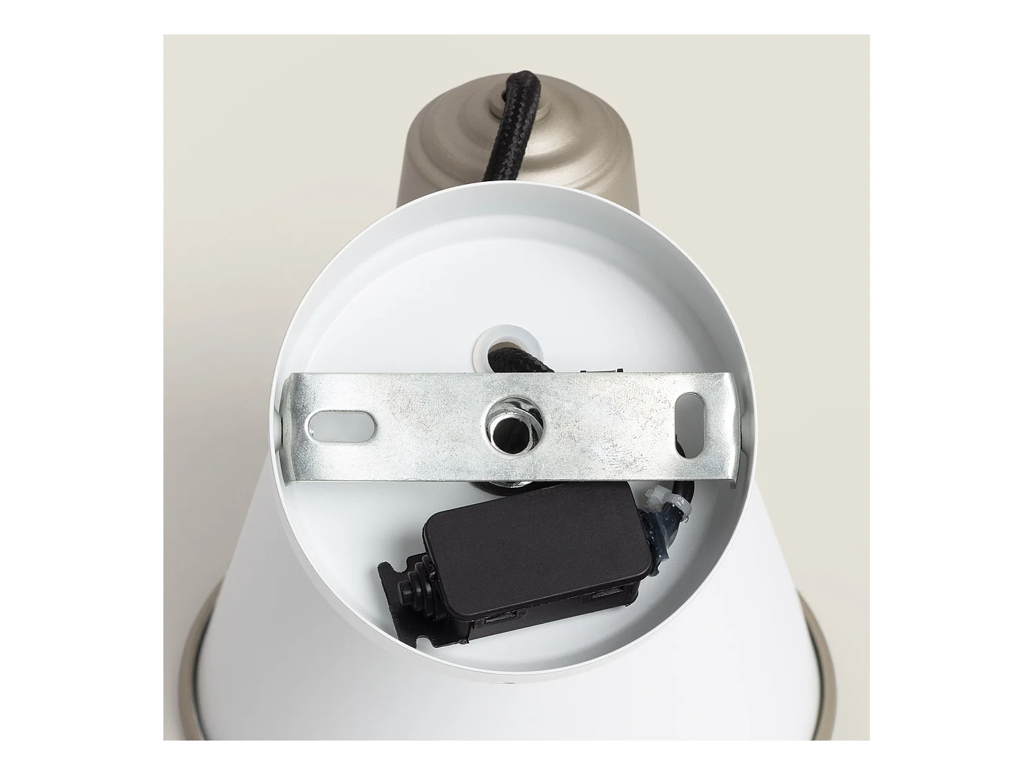 Lampe Murale Salle de Bain Métal Birzay Blanc