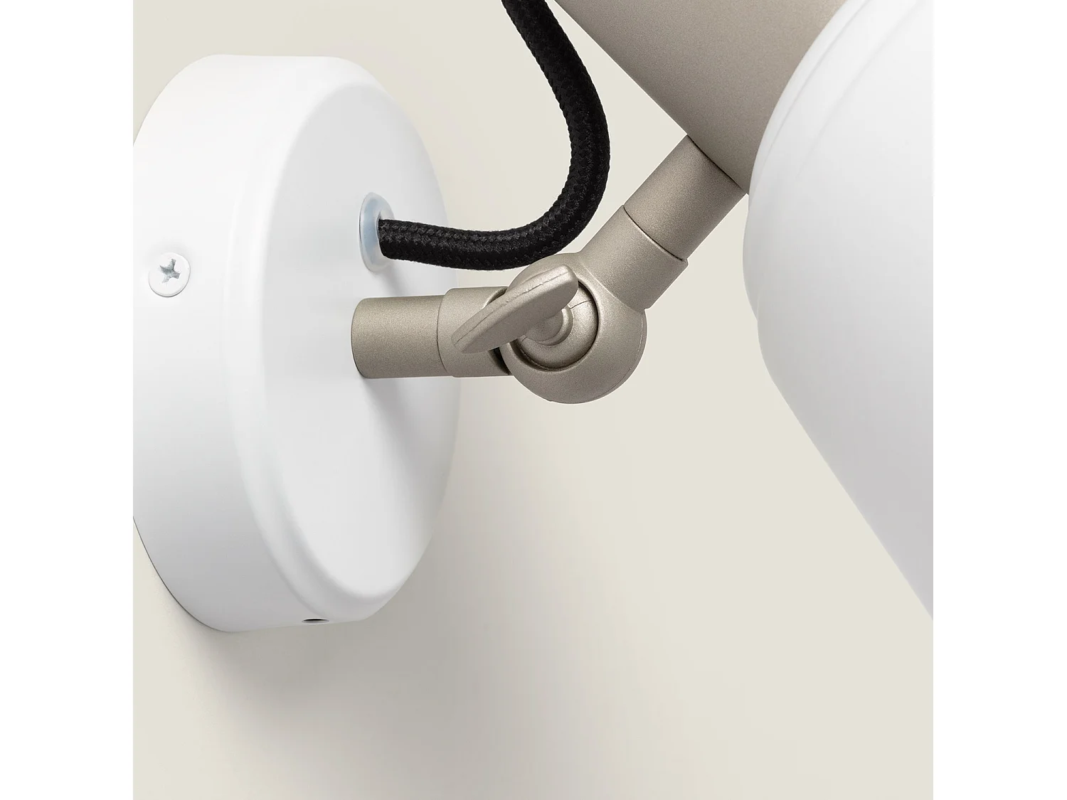 Lampe Murale Salle de Bain Métal Birzay Blanc