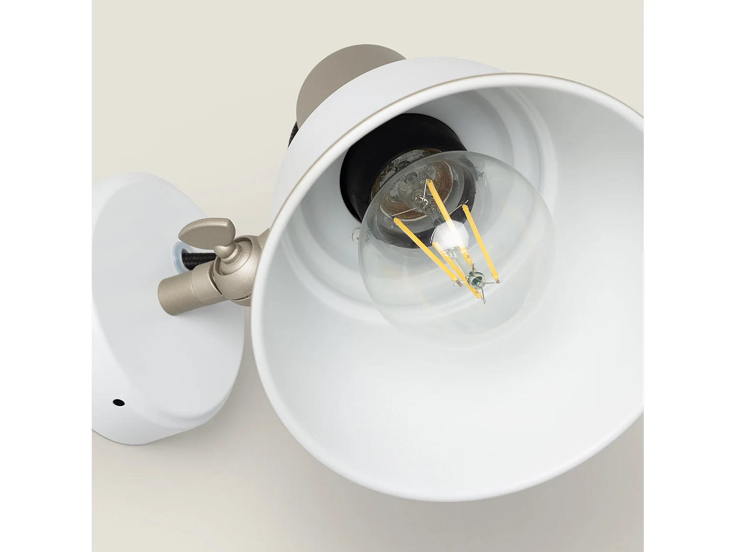 Lampe Murale Salle de Bain Métal Birzay Blanc