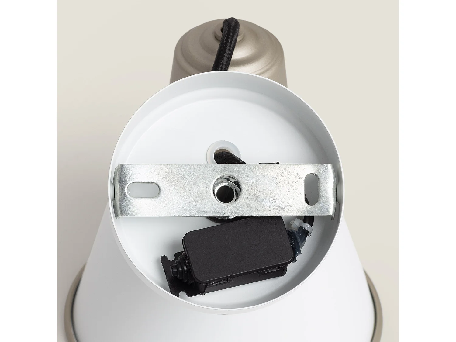 Lampe Murale Salle de Bain Métal Birzay Blanc