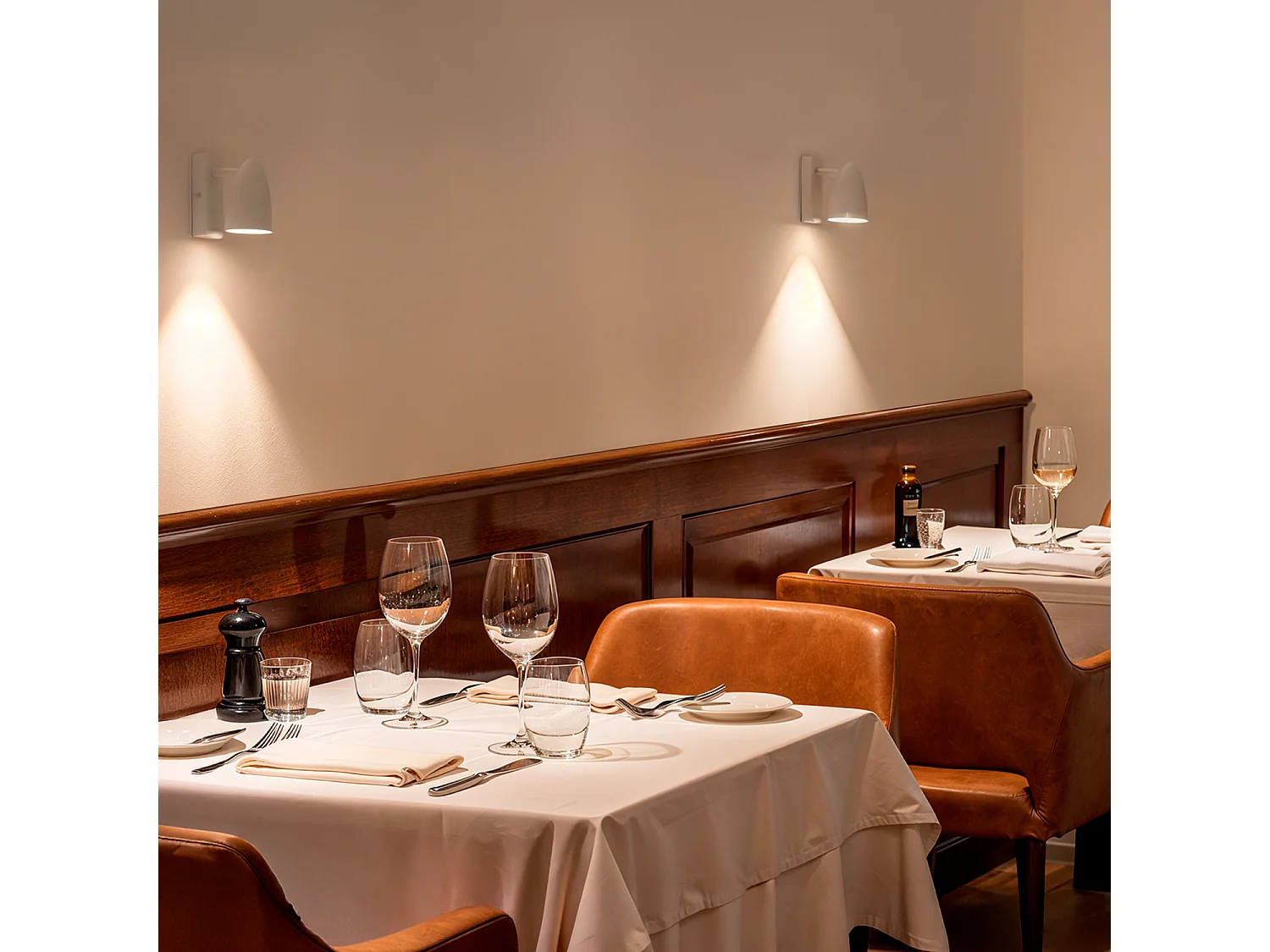 Applique Aluminium Rectangulaire Adrien 1 Spot Gris Pierre