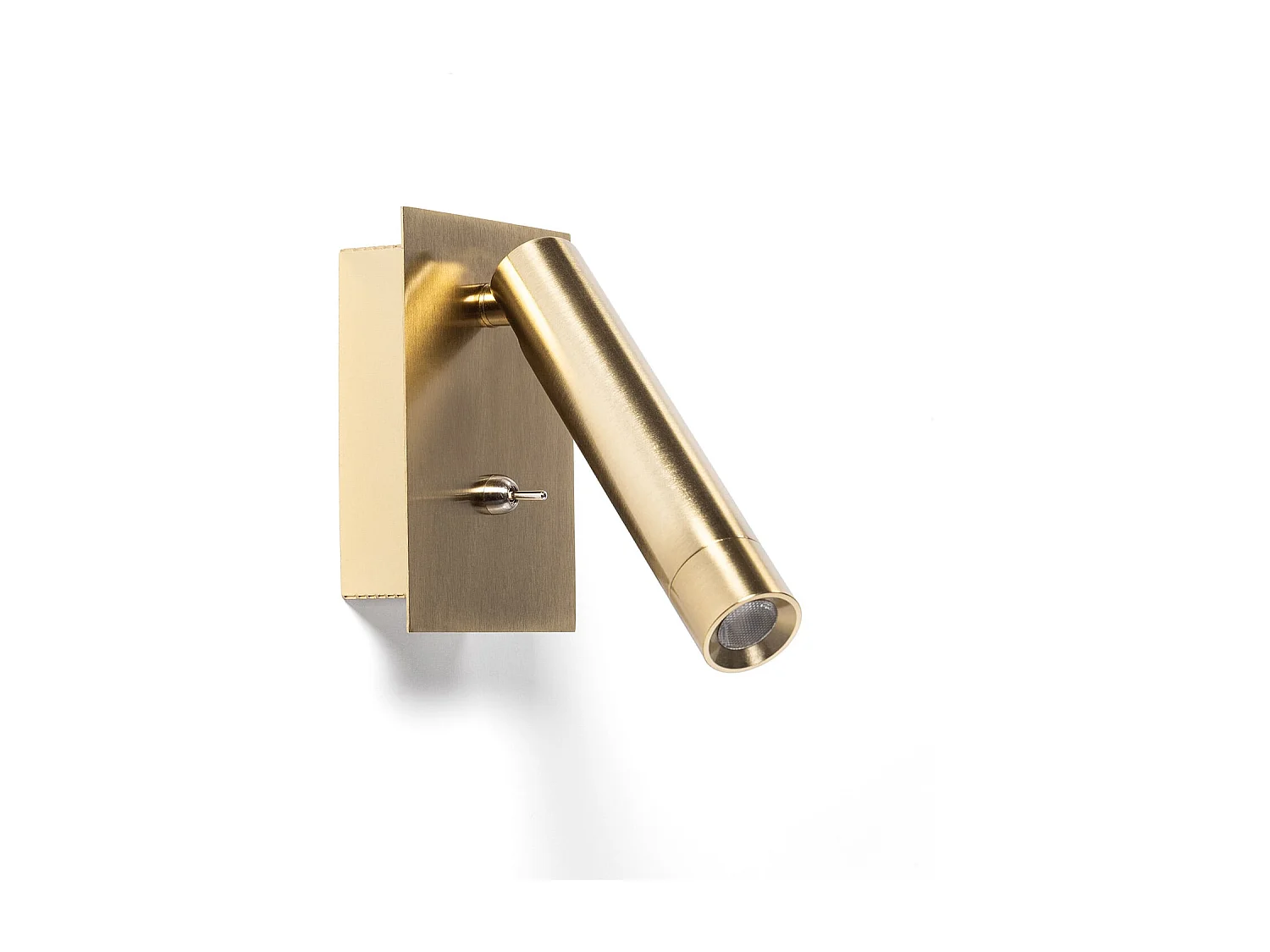 Lampada da Parete a LED Quadrata in Metallo da 2,5 W con Porta USB Gazny Oro