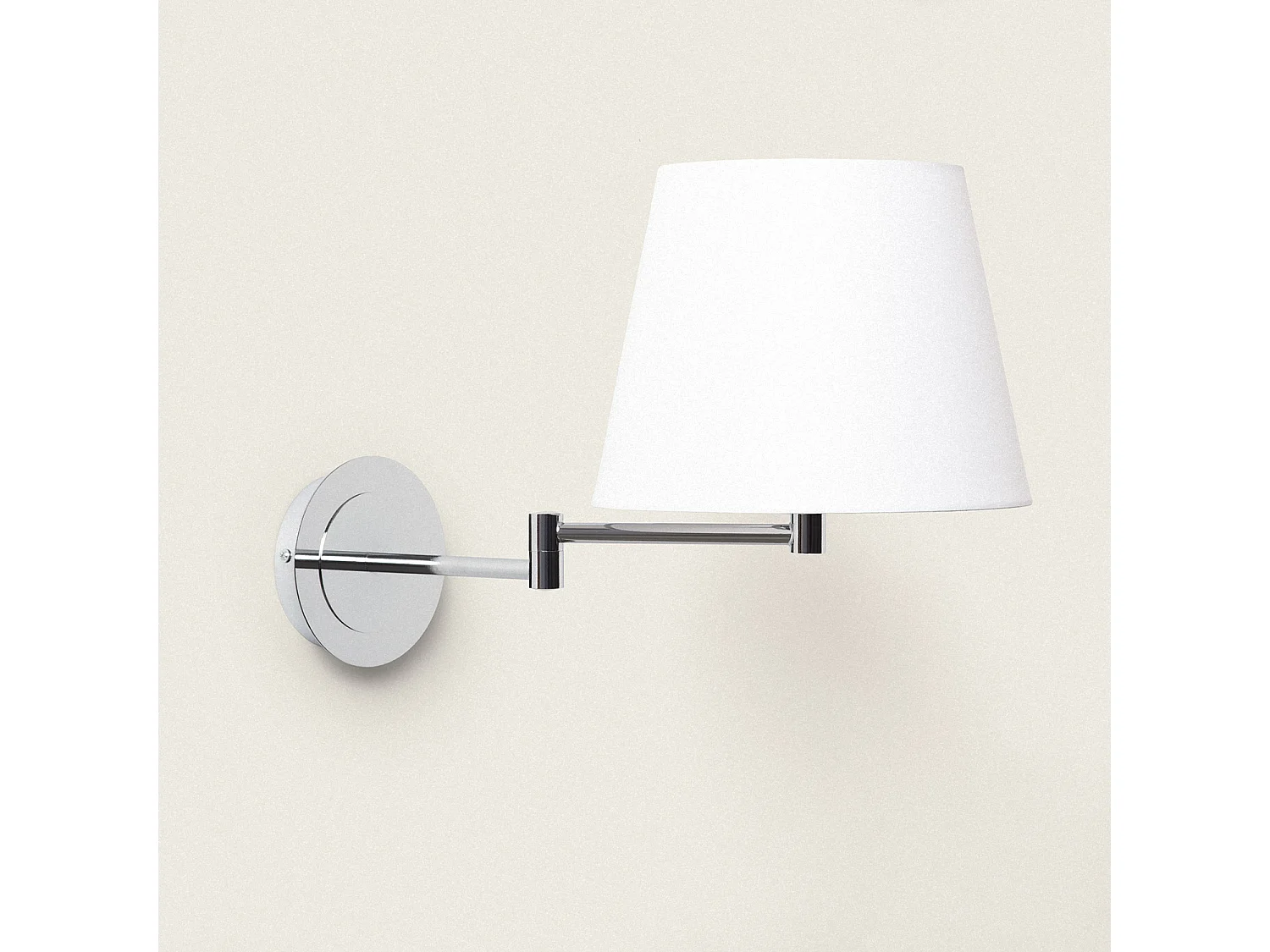 Lampada da Parete Metallo Snodabile Kanpi Conne Bianco