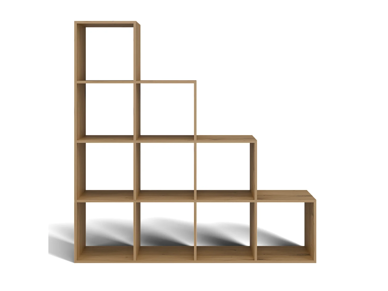 Regał Step 4X4 RS-40 | Dąb Artisan |153x30x153 cm | Regal Komorowy