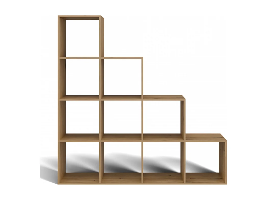 Regał Step 4X4 RS-40 | Dąb Artisan |153x30x153 cm | Regal Komorowy