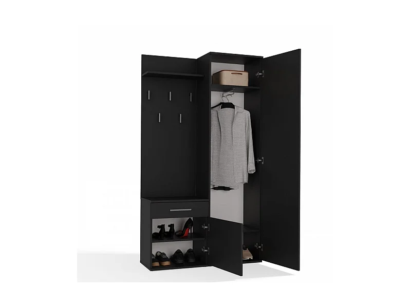 DUO ARMOIRE DUO NOIR MAT
