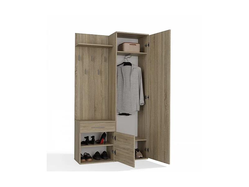 ARMOIRE DUO CHÊNE SONOMA