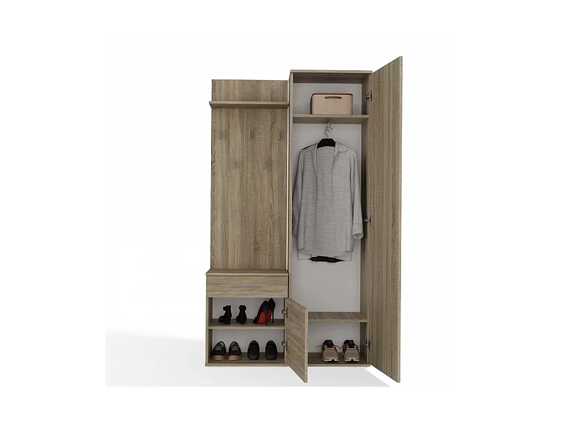 ARMOIRE DUO CHÊNE SONOMA