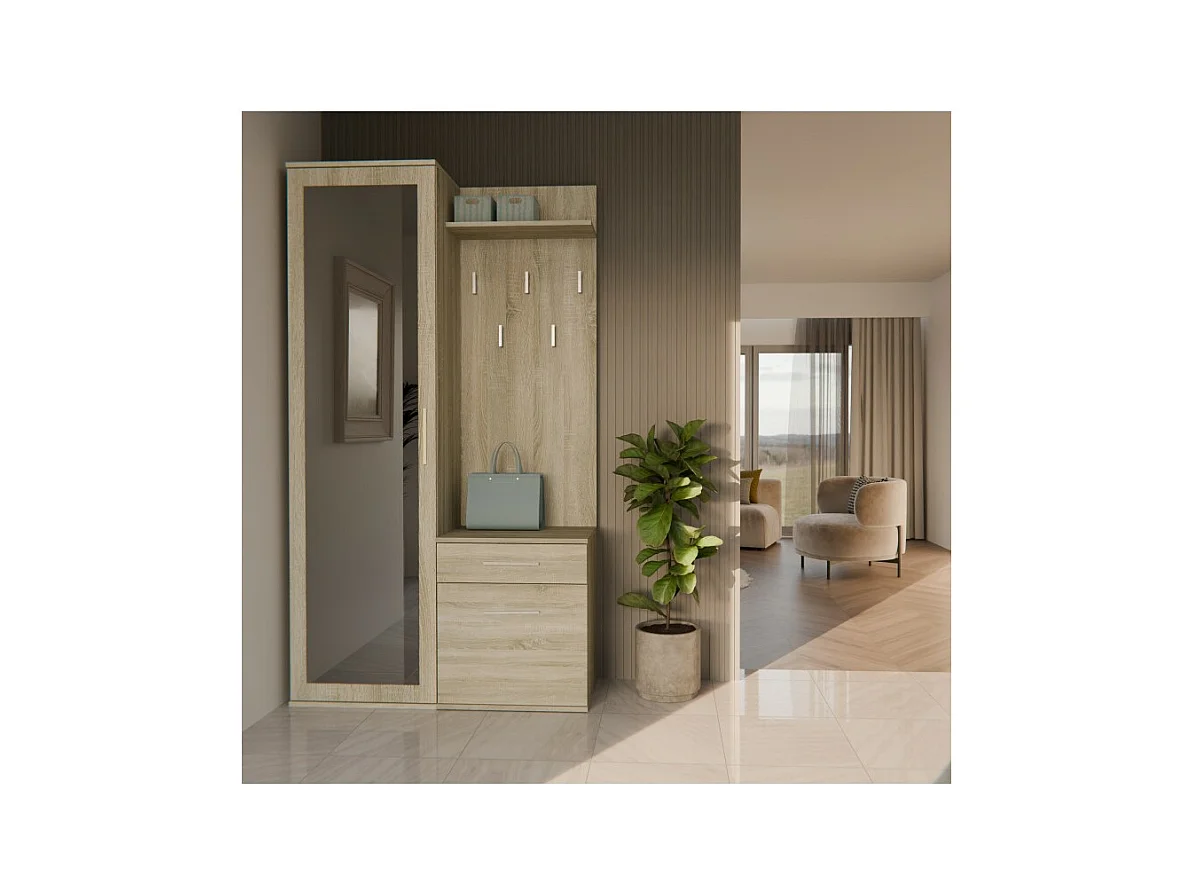 ARMOIRE DUO CHÊNE SONOMA