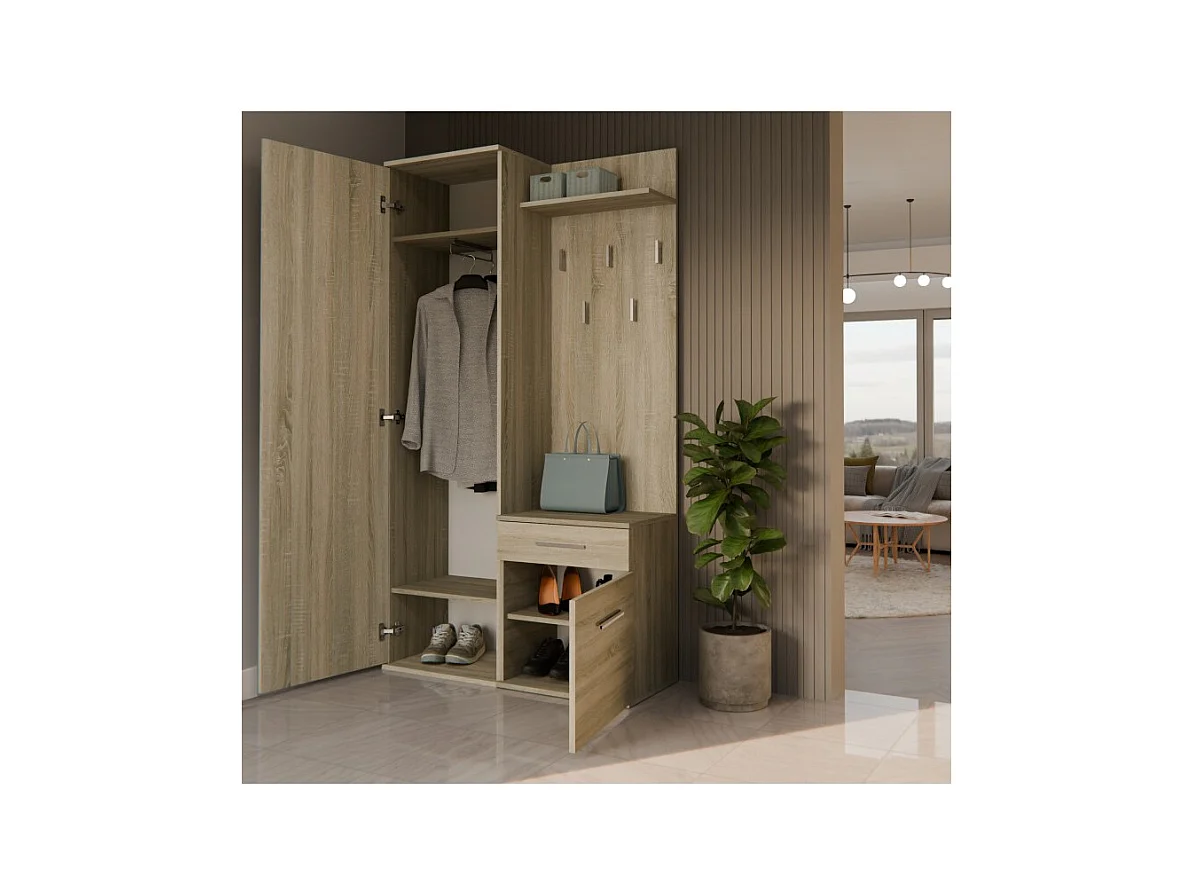 ARMOIRE DUO CHÊNE SONOMA