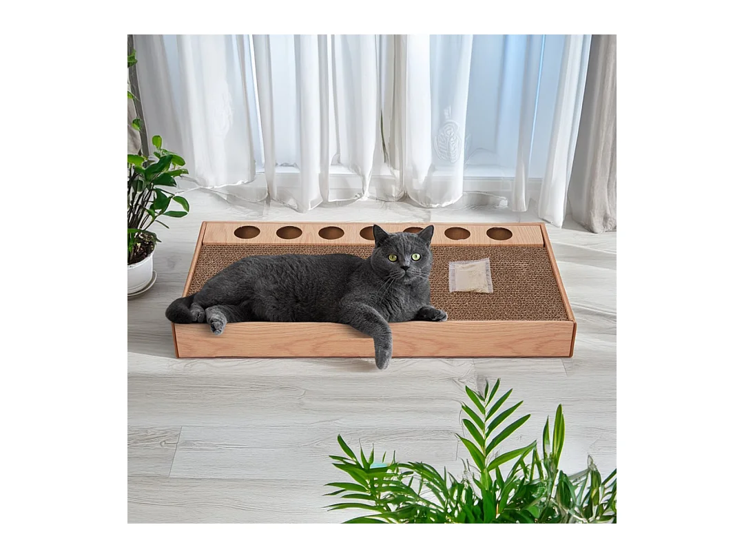 JOUETS EN CARDBOARD poteau à gratter boule horizontale