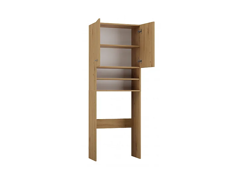 Szafka Pola DK | Dąb Artisan |  64x30x180 cm | Regał Łazienkowy nad Pralkę