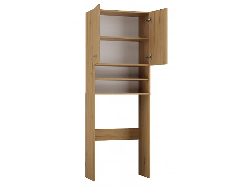 Szafka Pola DK | Dąb Artisan |  64x30x180 cm | Regał Łazienkowy nad Pralkę