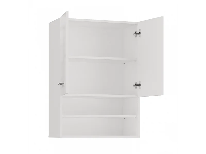 Szafka Pola MINI DK | Biały Połysk| 64x30x90 cm | Szafka Łazienkowa  Wisząca