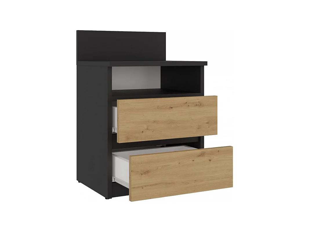 Malwa M1 ANTHRACITE ARTISAN table de chevet