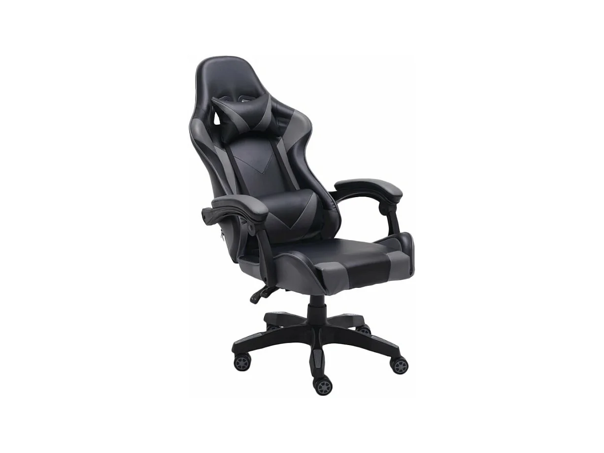 Fotel Gamingowy REMUS | Szary  | 66x62x125 cm | Gamingowy