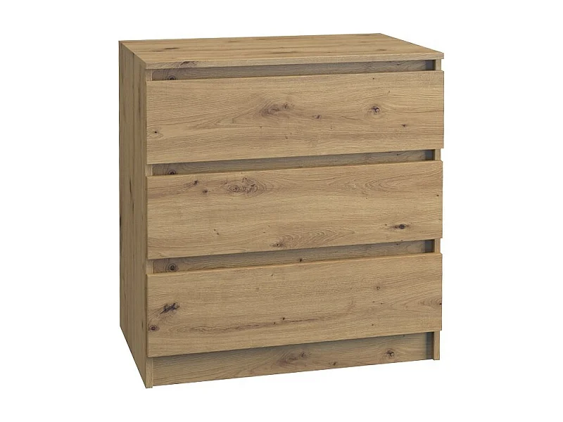 Komoda Malwa M3 | Dąb Artisan |70x40x75 cm | 3 szuflady