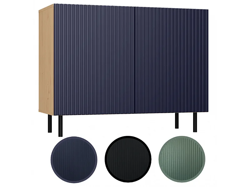 Commode KAMA 2D ARTISAN, noir