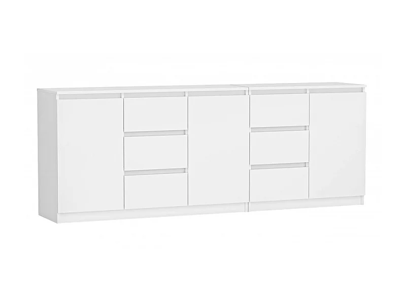 Commode COSTA 1D3S/2D3S BLANC