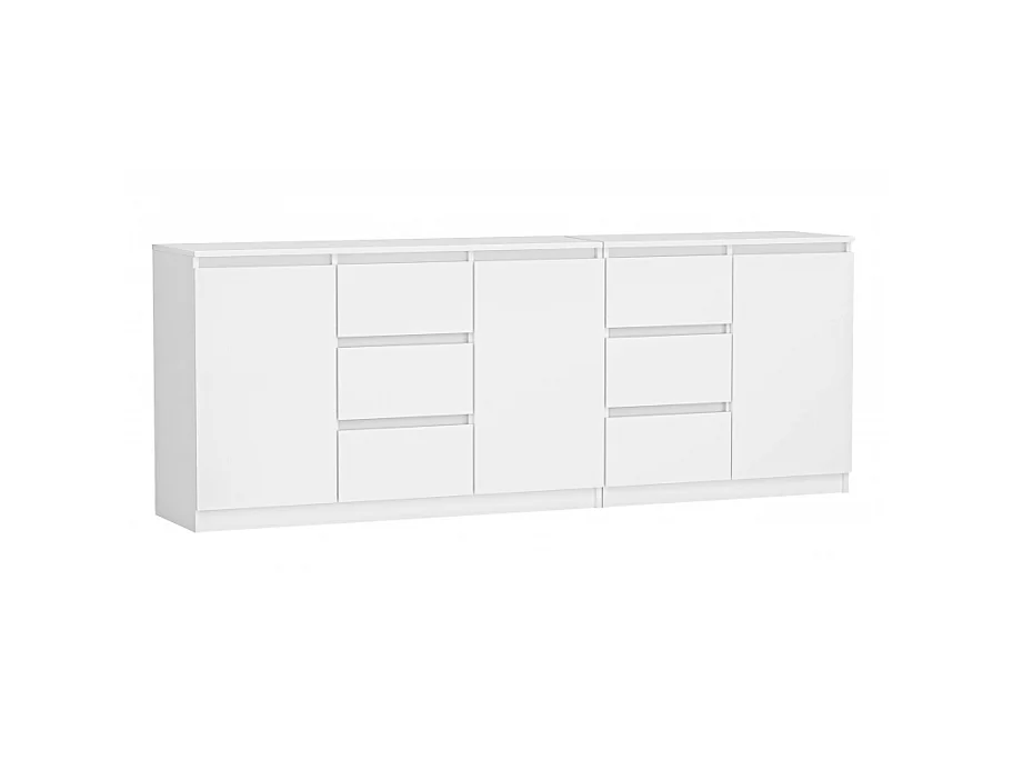 Commode COSTA 1D3S/2D3S BLANC