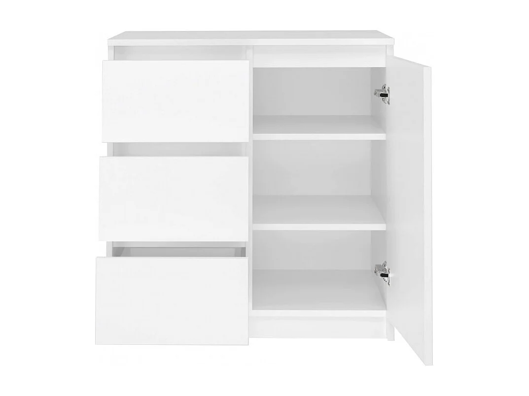 Komoda COSTA |  Biała | 200x40x75 cm | 3 Drzwi, 6 Szuflad