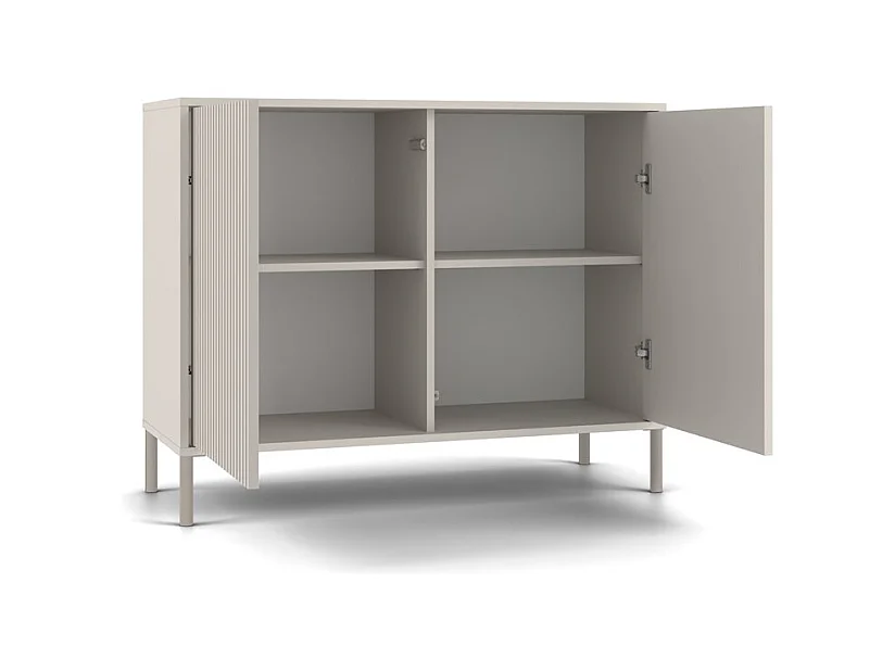 KAMARO 2D SLIM/SMOOTH KASCHMIR Commode Rainurée + Classique Lattes frontales