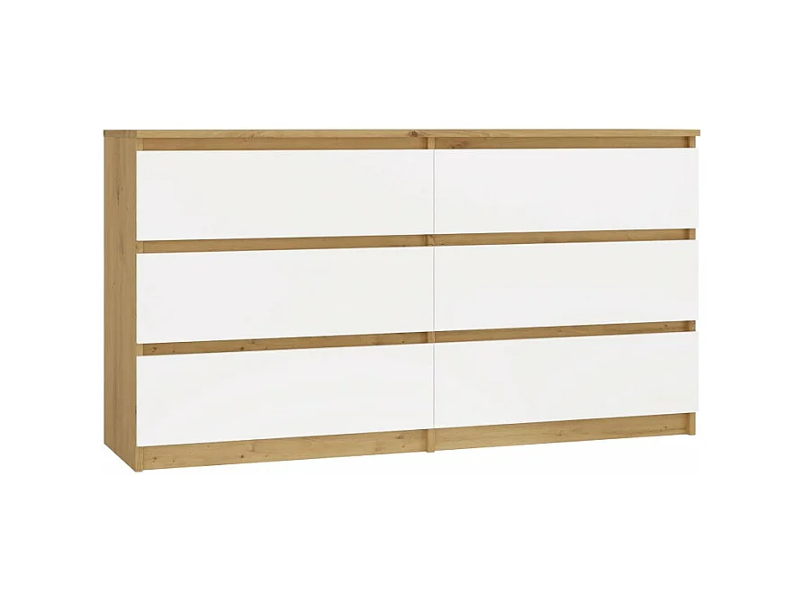 Malwa M6 140 TIROIR ARTISAN CHÊNE BLANC