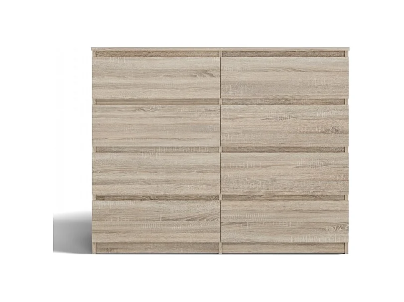 Komoda Malwa M8/140 | Dąb Sonoma | 138x40x97 cm |  8 Szuflad
